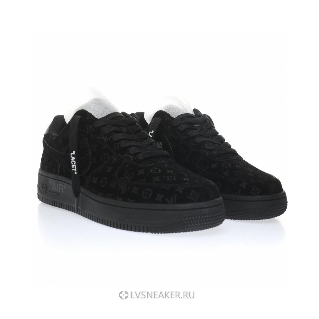Louis Vuitton LV x Nike Air Force 1 Low "Triple Black" 1A9VD7 Sneakers