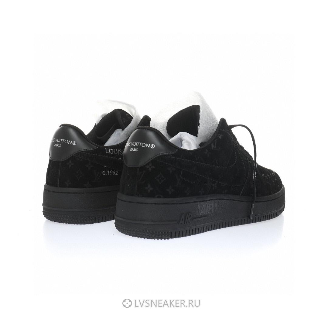 Louis Vuitton LV x Nike Air Force 1 Low "Triple Black" 1A9VD7 Sneakers