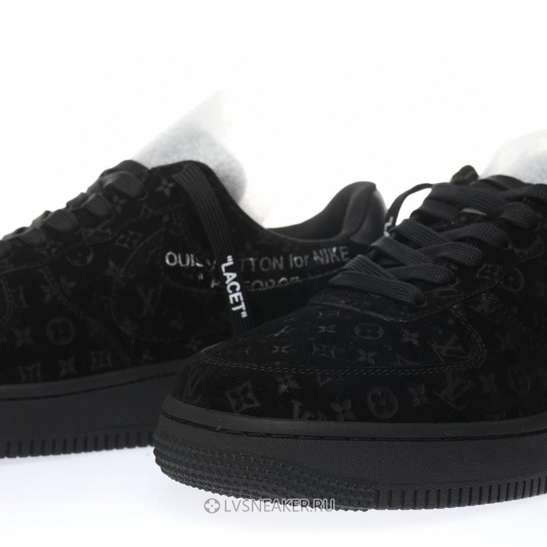 Louis Vuitton LV x Nike Air Force 1 Low "Triple Black" 1A9VD7 Sneakers