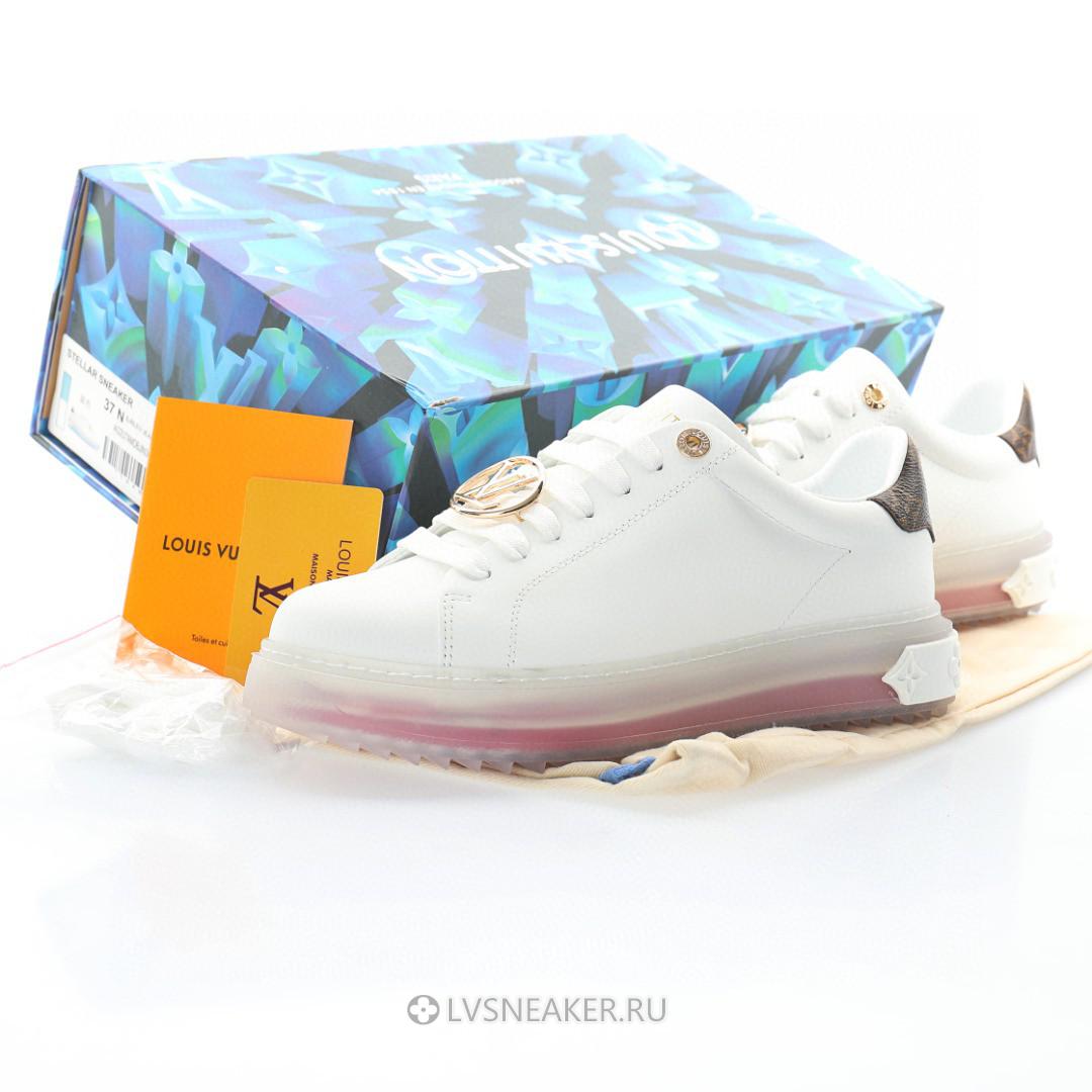 Louis Vuitton LV Time Out "White Pink Gold" 1A8NFR Sneakers