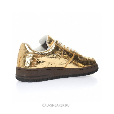 Louis Vuitton LV x Nike Air Force 1 Low By Virgil Abloh "Metallic Gold" 1A9VG3 Sneakers