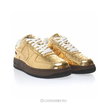 Louis Vuitton LV x Nike Air Force 1 Low By Virgil Abloh "Metallic Gold" 1A9VG3 Sneakers