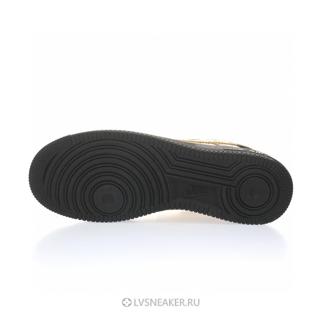 Louis Vuitton LV x Nike Air Force 1 Low By Virgil Abloh "Metallic Gold" 1A9VG3 Sneakers