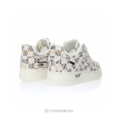 Louis Vuitton LV x Nike Air Force 1 Low "Beige And Grey Plaid" 1A9V-BE42 Sneakers