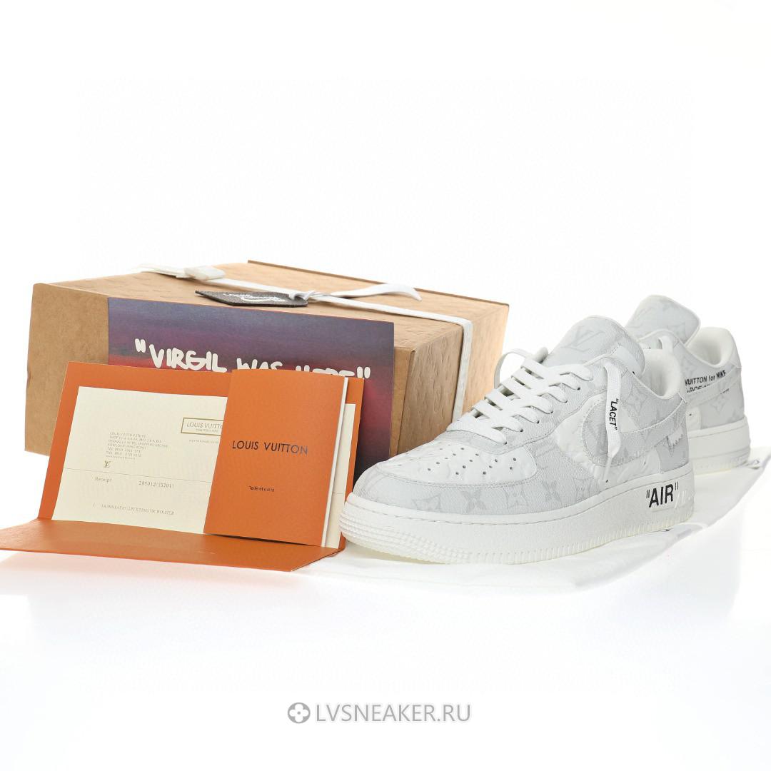 Louis Vuitton LV x Nike Air Force 1 Low "Grey White" 1A9V-GY44 Sneakers