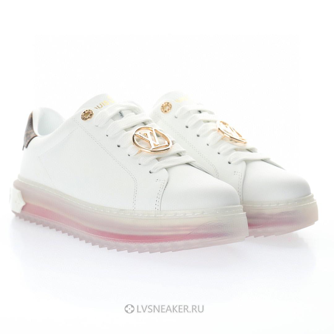 Louis Vuitton LV Time Out "White Pink Gold" 1A8NFR Sneakers