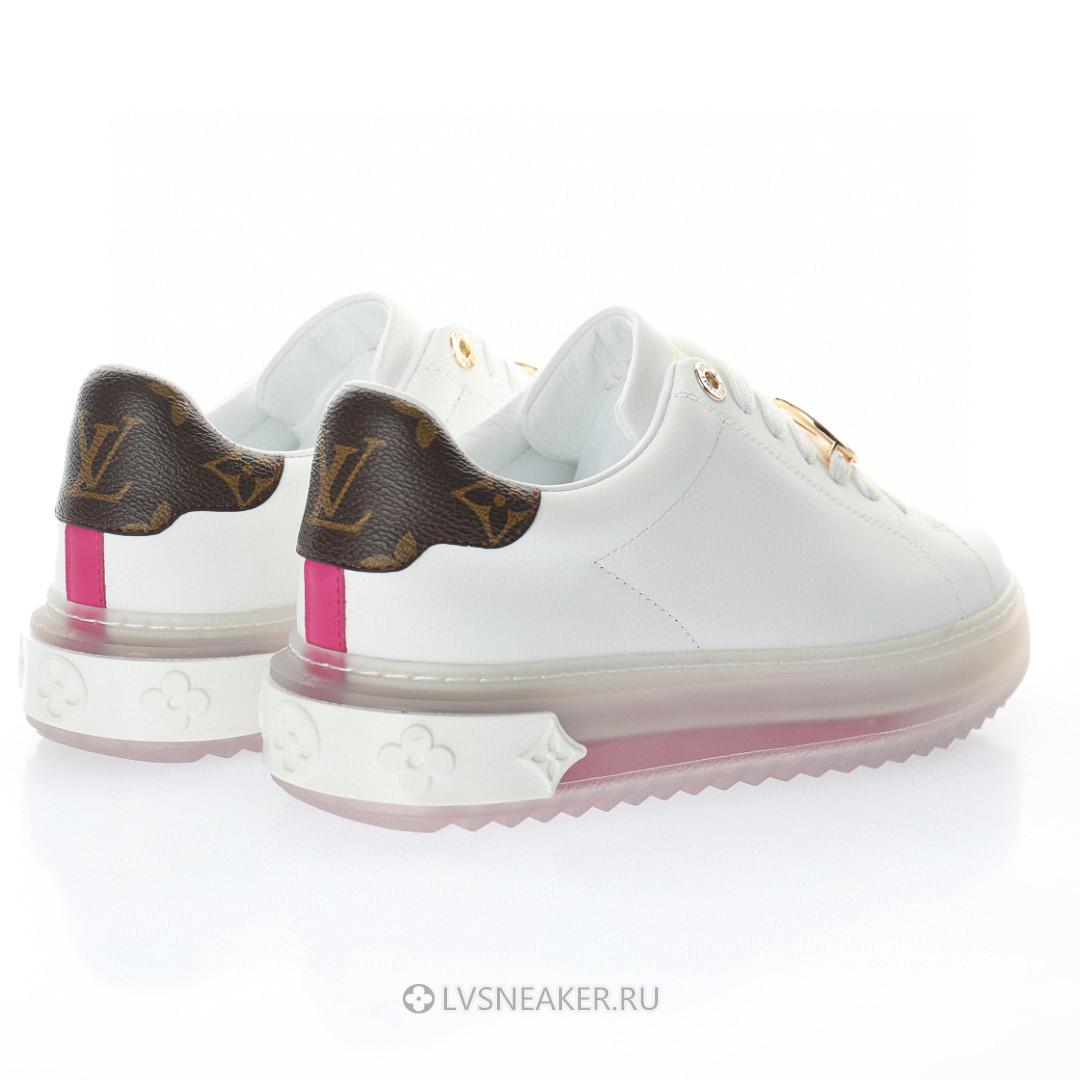 Louis Vuitton LV Time Out "White Pink Gold" 1A8NFR Sneakers