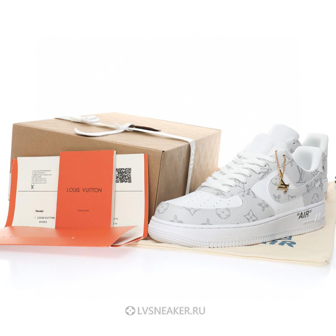Louis Vuitton LV x Nike Air Force 1 Low "Monogram White Grey" 1A9V-WT46 Sneakers