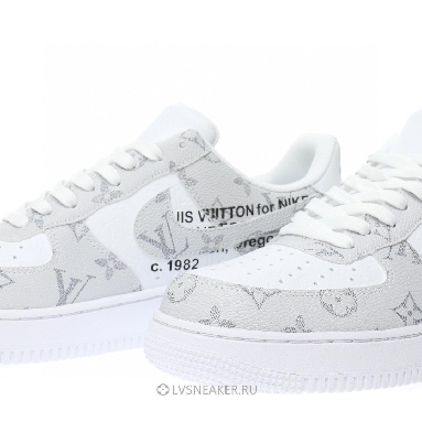 Louis Vuitton LV x Nike Air Force 1 Low "Monogram White Grey" 1A9V-WT46 Sneakers