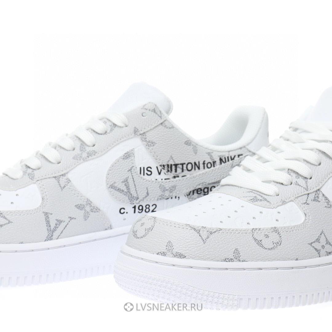 Louis Vuitton LV x Nike Air Force 1 Low "Monogram White Grey" 1A9V-WT46 Sneakers