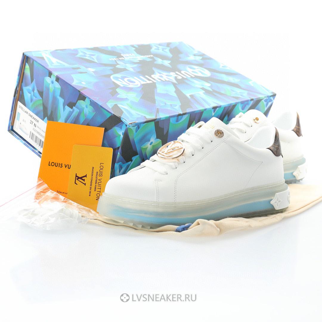 Louis Vuitton LV Time Out "White Blue" 1A8NG4 Sneakers