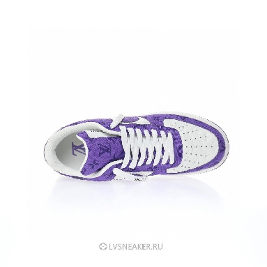 Louis Vuitton LV x Nike Air Force 1 Low By Virgil Abloh "Denim Purple White" 1A9V-PE47 Sneakers