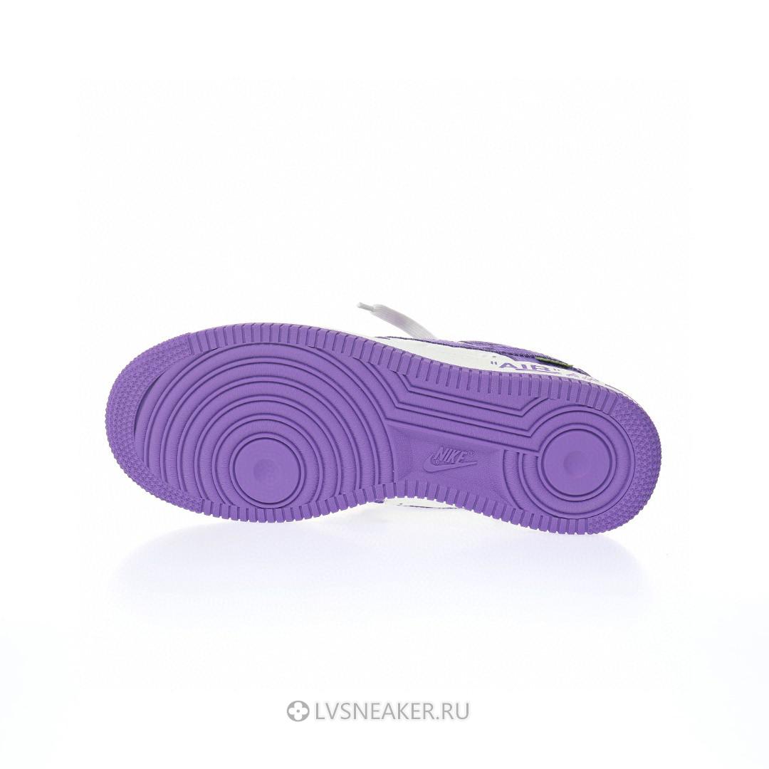 Louis Vuitton LV x Nike Air Force 1 Low By Virgil Abloh "Denim Purple White" 1A9V-PE47 Sneakers