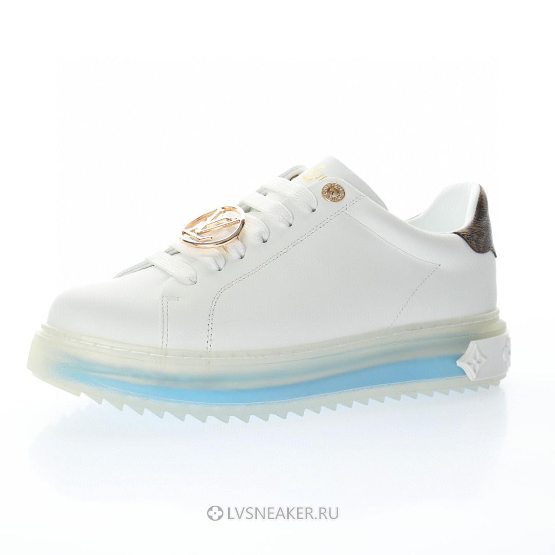 Louis Vuitton LV Time Out "White Blue" 1A8NG4 Sneakers