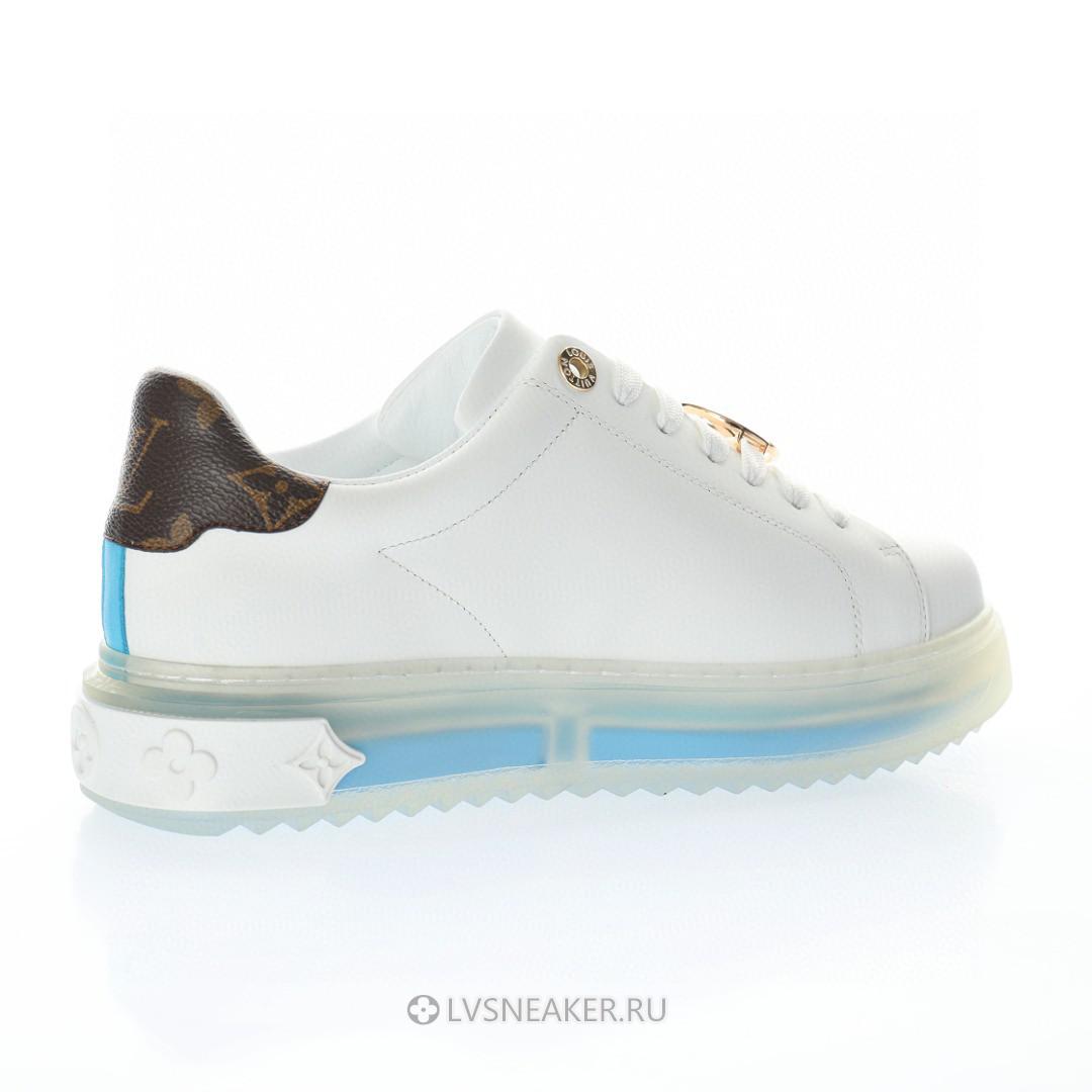 Louis Vuitton LV Time Out "White Blue" 1A8NG4 Sneakers
