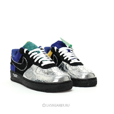 Louis Vuitton LV x Nike Air Force 1 Low By Virgil Abloh "Black Metallic Silver" 1A9VCH Sneakers