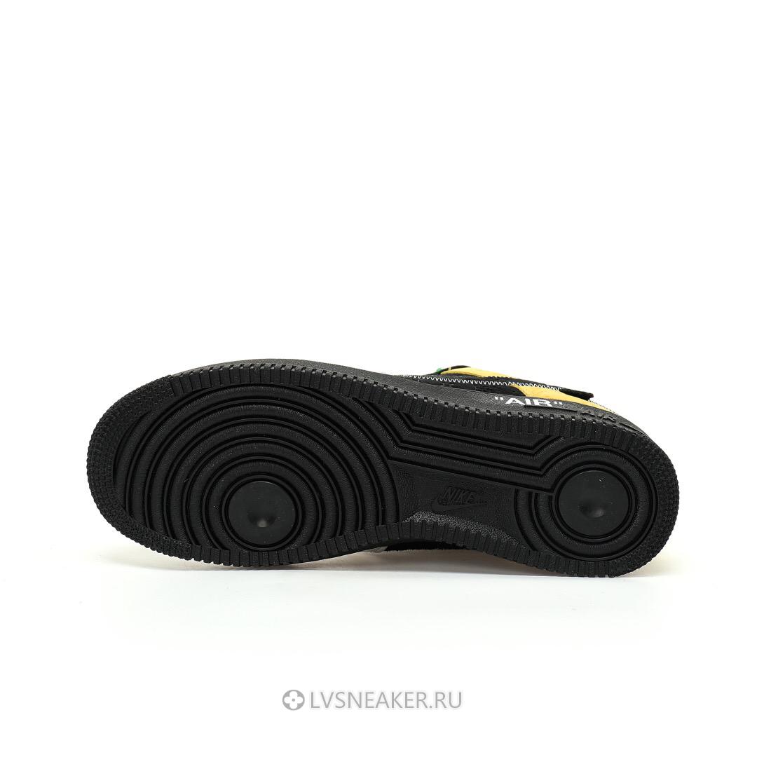 Louis Vuitton LV x Nike Air Force 1 Low By Virgil Abloh "Black Metallic Silver" 1A9VCH Sneakers