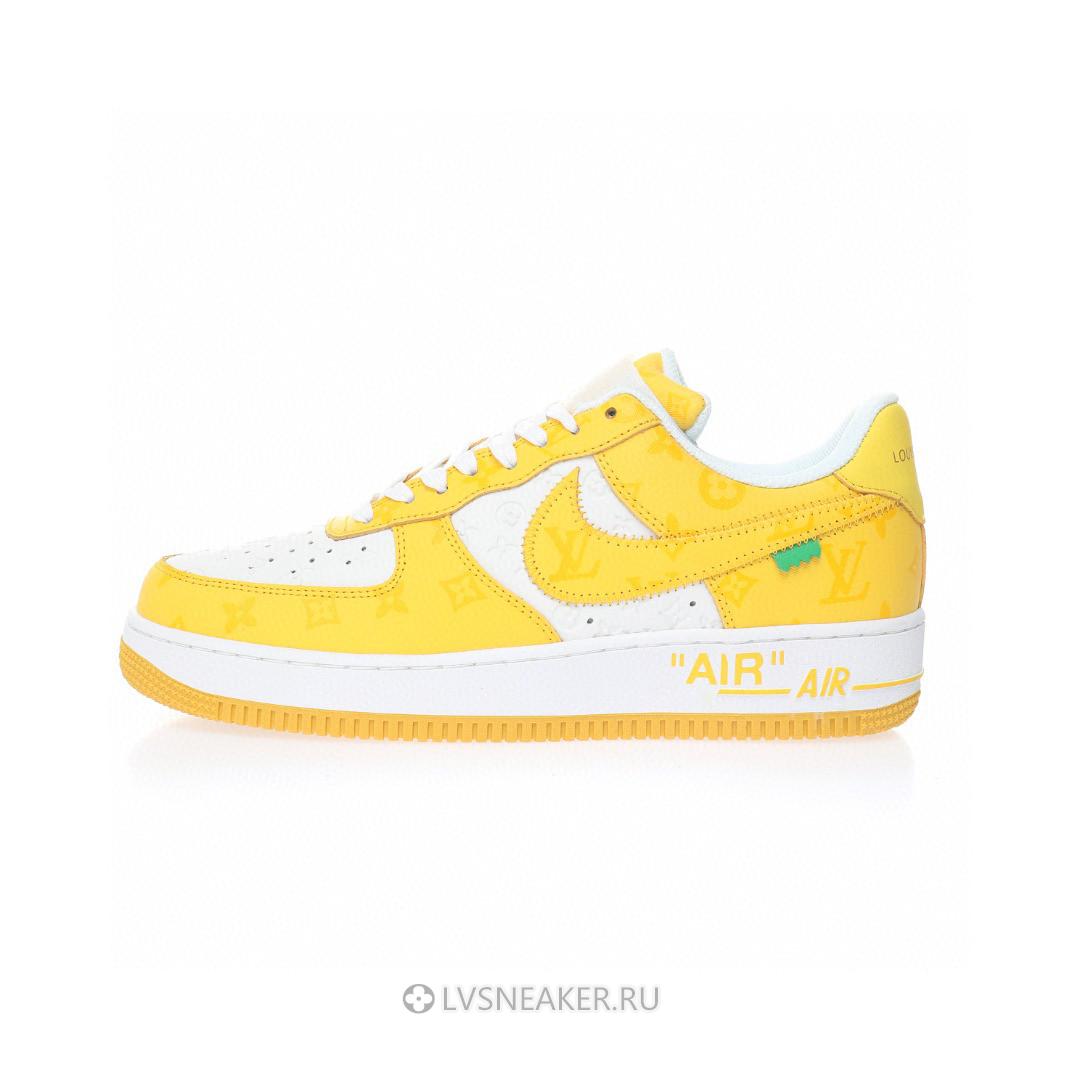 Louis Vuitton LV x Nike Air Force 1 Low By Virgil Abloh "White Yellow" 1A9V-YW49 Sneakers