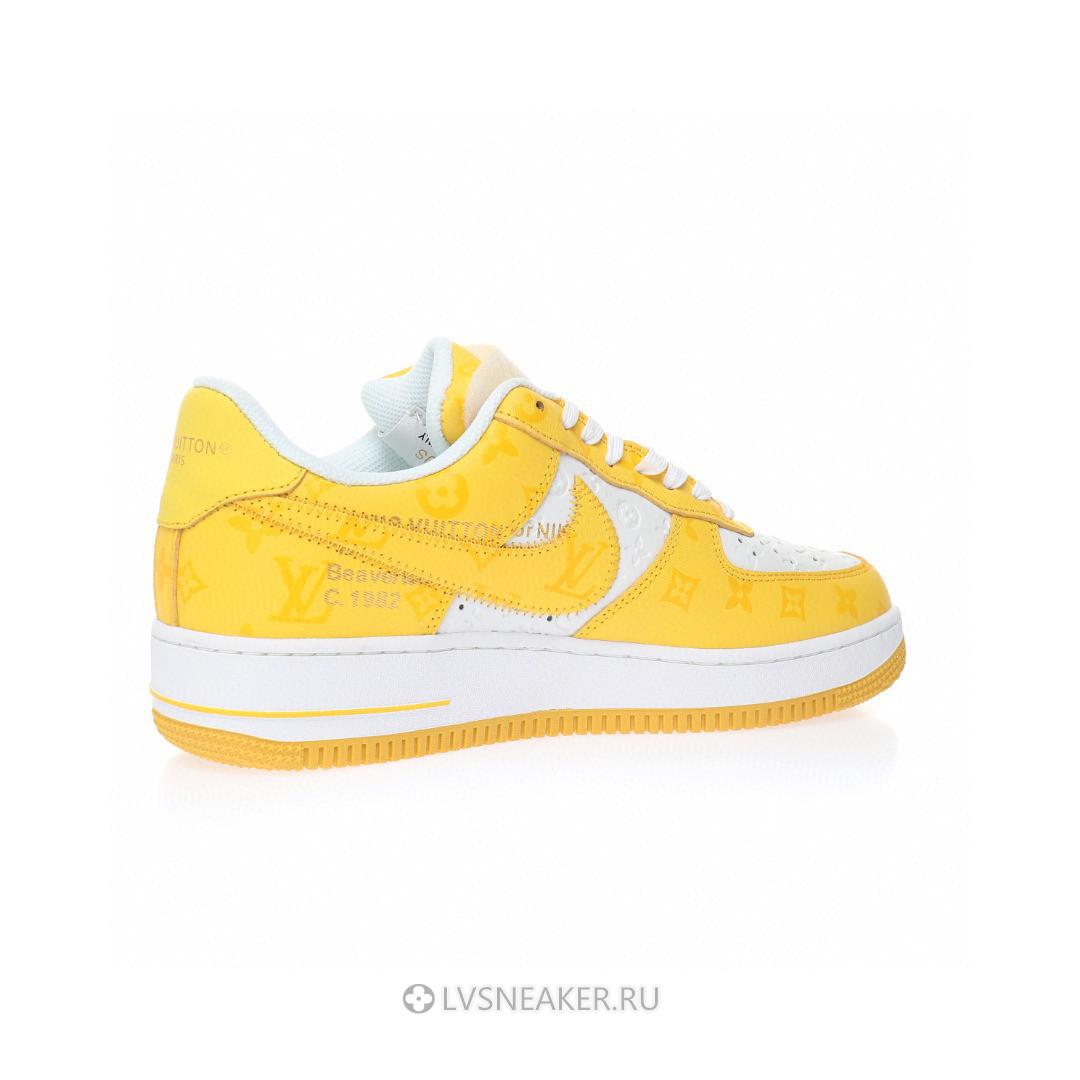 Louis Vuitton LV x Nike Air Force 1 Low By Virgil Abloh "White Yellow" 1A9V-YW49 Sneakers