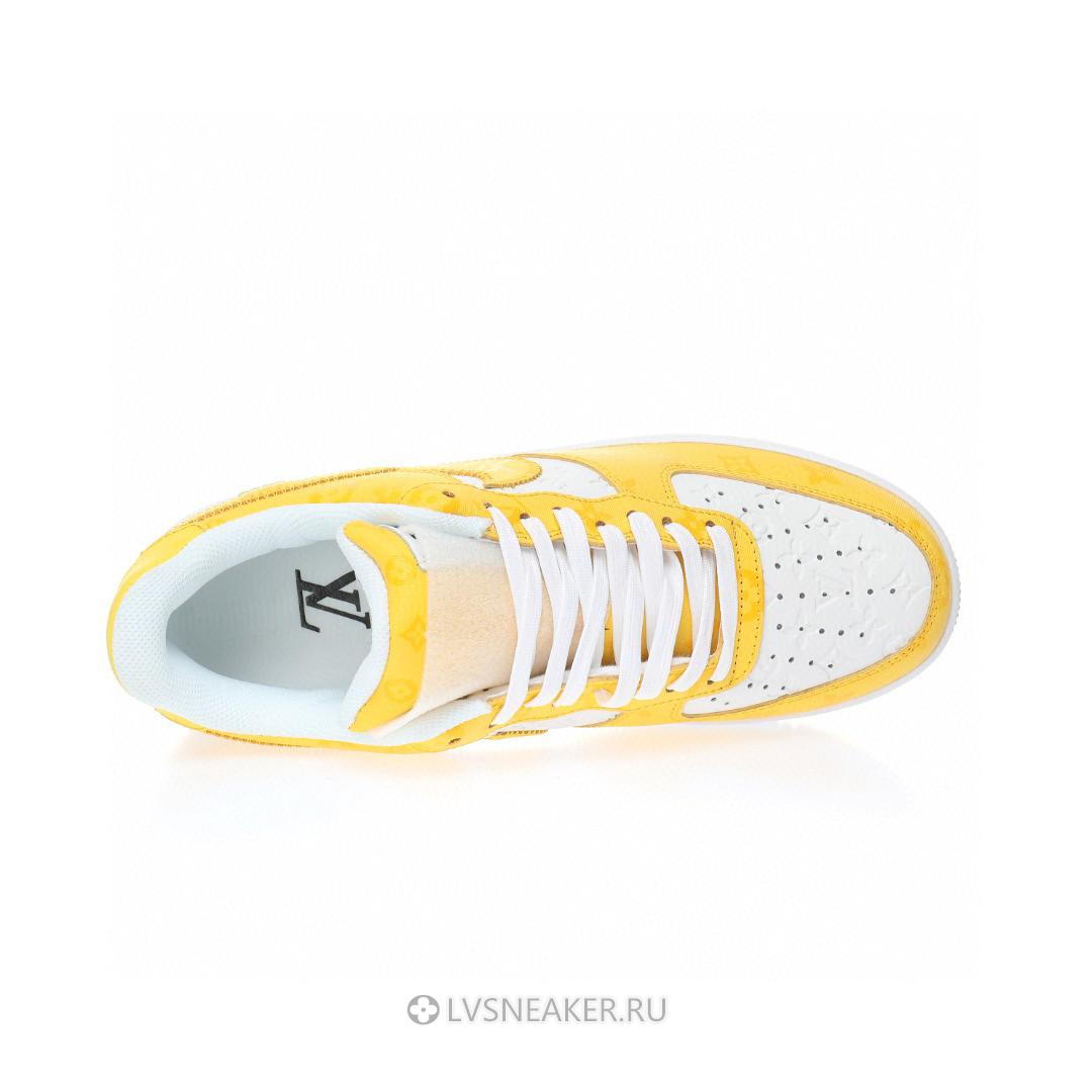 Louis Vuitton LV x Nike Air Force 1 Low By Virgil Abloh "White Yellow" 1A9V-YW49 Sneakers