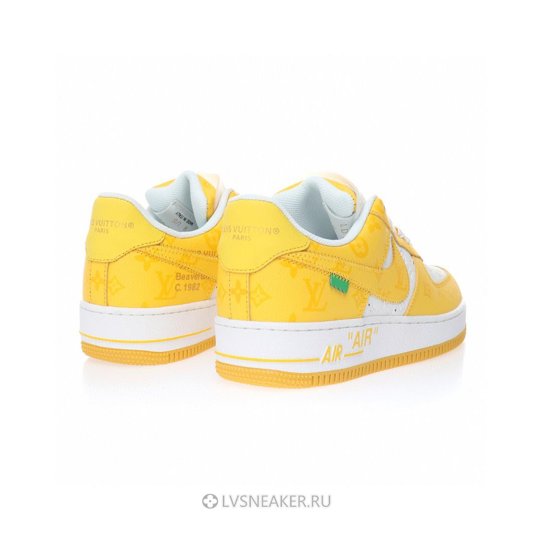 Louis Vuitton LV x Nike Air Force 1 Low By Virgil Abloh "White Yellow" 1A9V-YW49 Sneakers