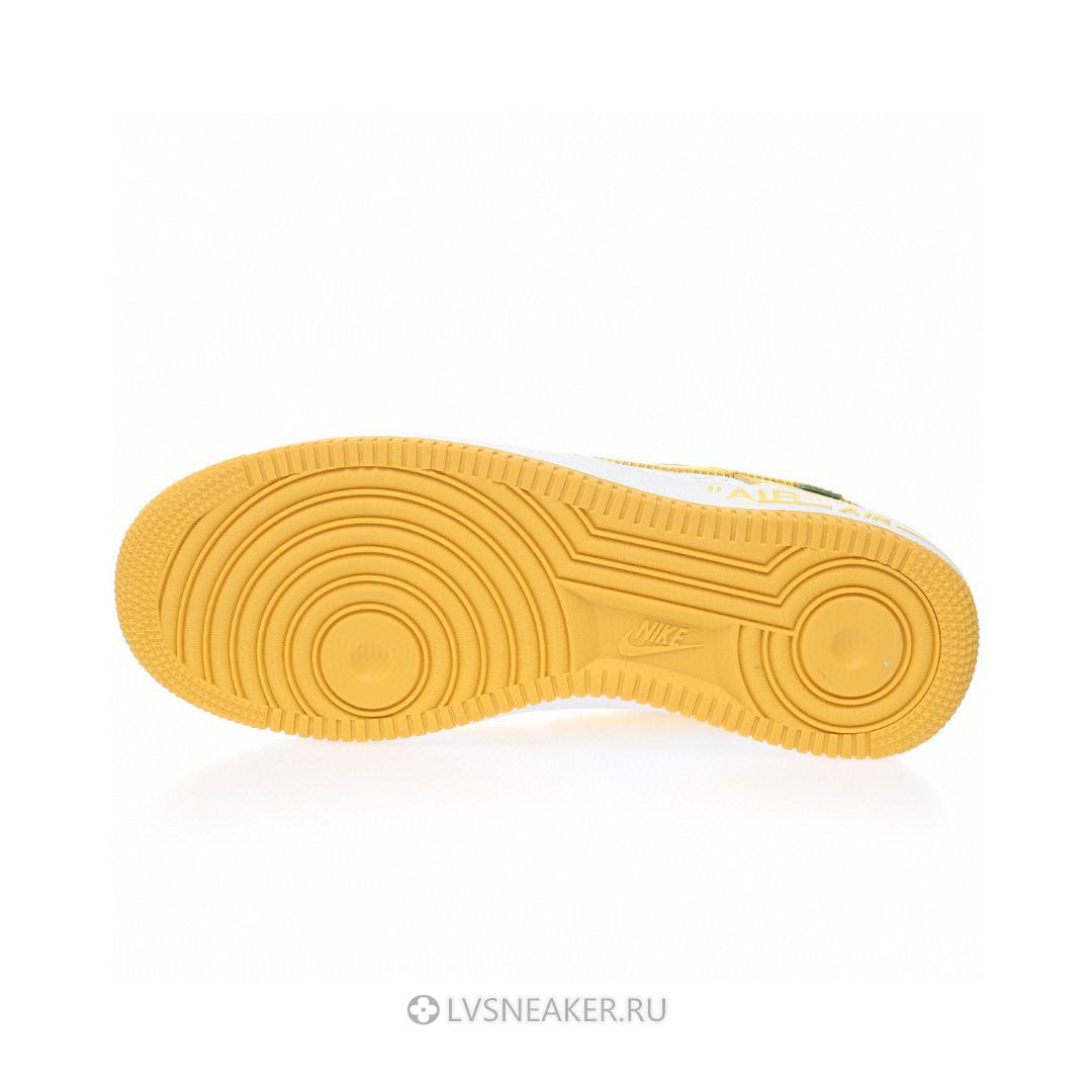 Louis Vuitton LV x Nike Air Force 1 Low By Virgil Abloh "White Yellow" 1A9V-YW49 Sneakers