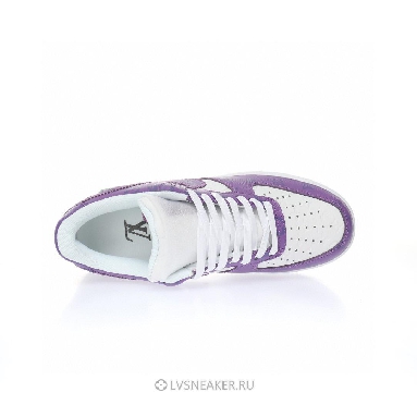 Louis Vuitton LV x Nike Air Force 1 Low By Virgil Abloh "White Purple" 1A9V-PE50 Sneakers