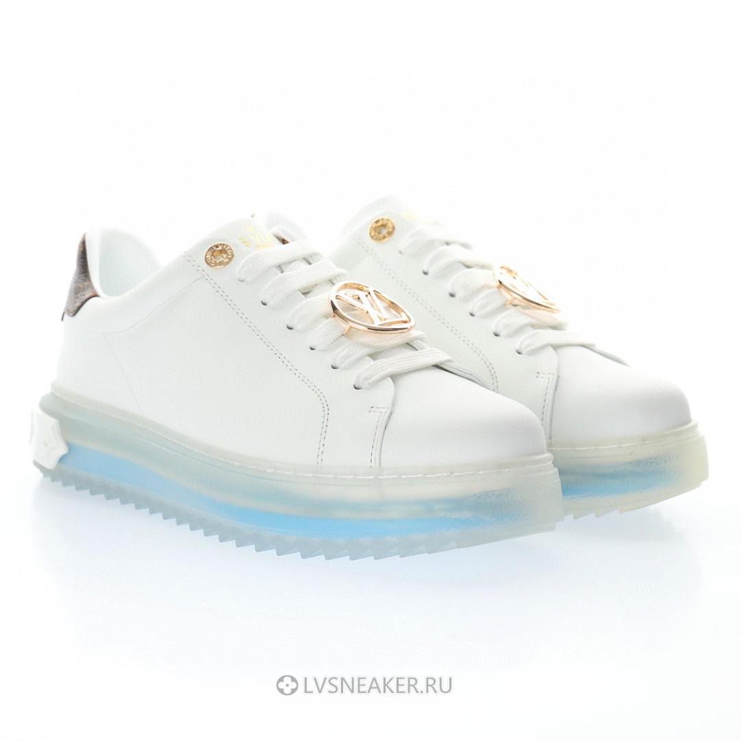 Louis Vuitton LV Time Out "White Blue" 1A8NG4 Sneakers