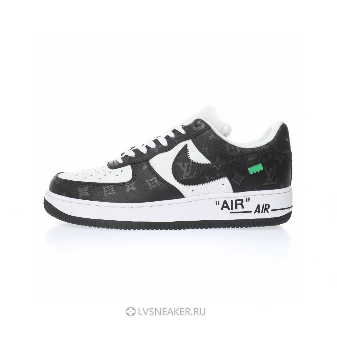 Louis Vuitton LV x Nike Air Force 1 Low By Virgil Abloh "White Black" 1A9V-BK51 Sneakers