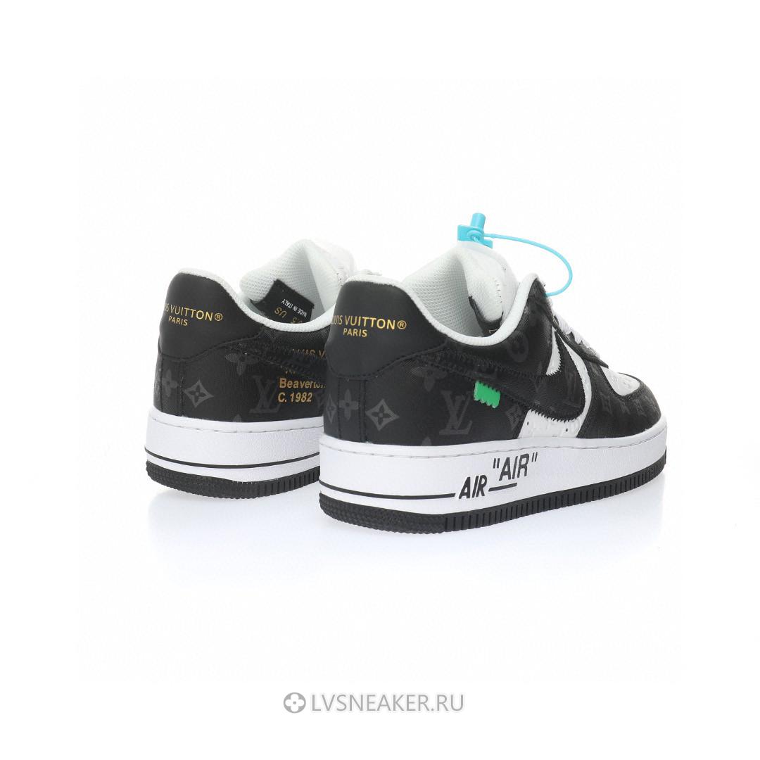 Louis Vuitton LV x Nike Air Force 1 Low By Virgil Abloh "White Black" 1A9V-BK51 Sneakers