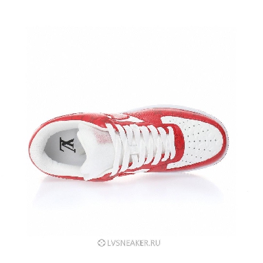 Louis Vuitton LV x Nike Air Force 1 Low By Virgil Abloh "White Comet Red" 1A9VA9 Sneakers