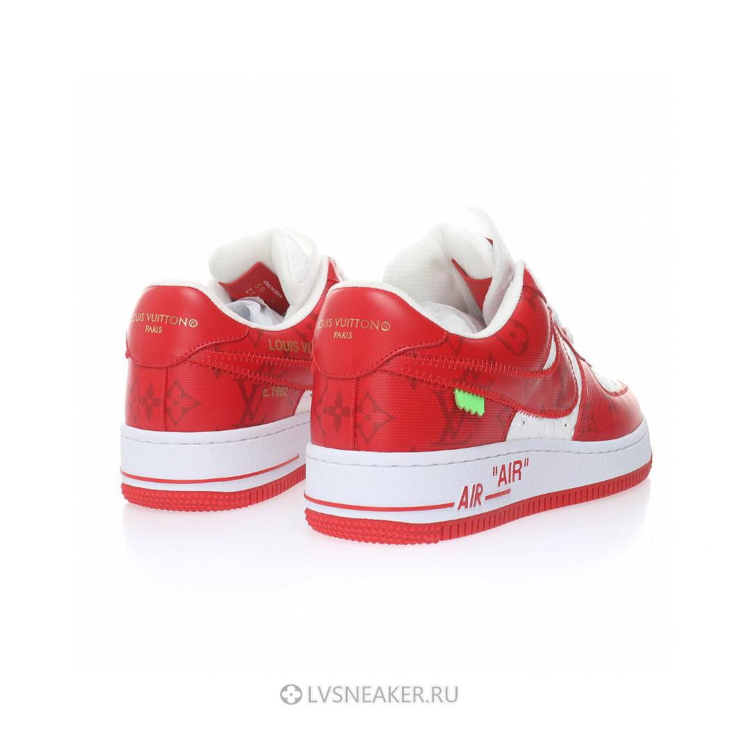 Louis Vuitton LV x Nike Air Force 1 Low By Virgil Abloh "White Comet Red" 1A9VA9 Sneakers