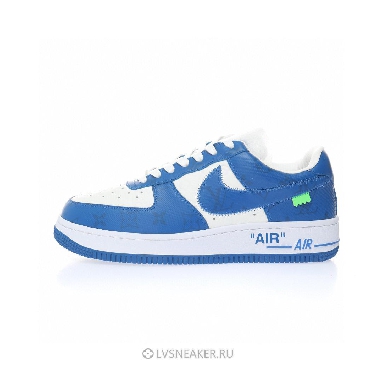 Louis Vuitton LV x Nike Air Force 1 Low By Virgil Abloh "White Team Royal" 1A9VAS Sneakers