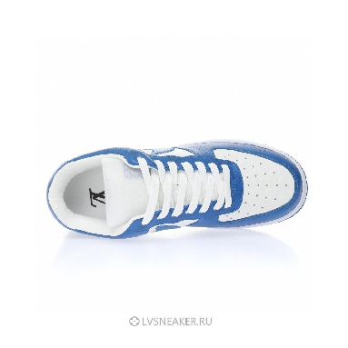 Louis Vuitton LV x Nike Air Force 1 Low By Virgil Abloh "White Team Royal" 1A9VAS Sneakers