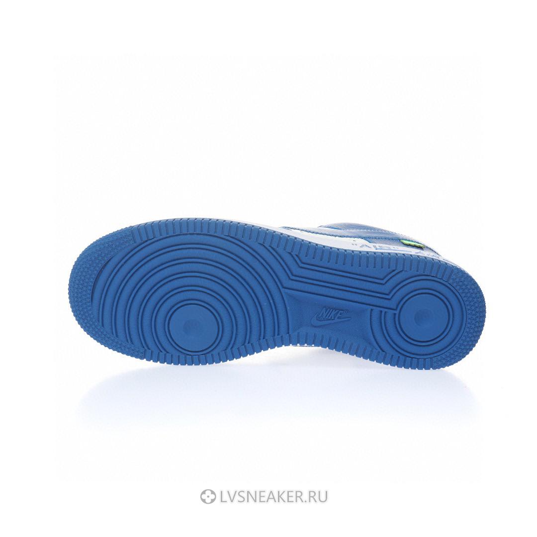 Louis Vuitton LV x Nike Air Force 1 Low By Virgil Abloh "White Team Royal" 1A9VAS Sneakers