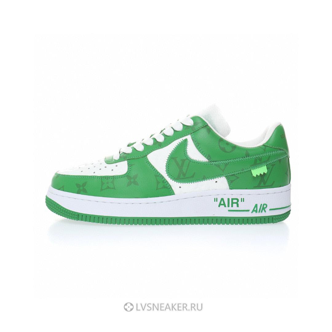 Louis Vuitton LV x Nike Air Force 1 Low By Virgil Abloh "White Gym Green" 1A9V9U Sneakers