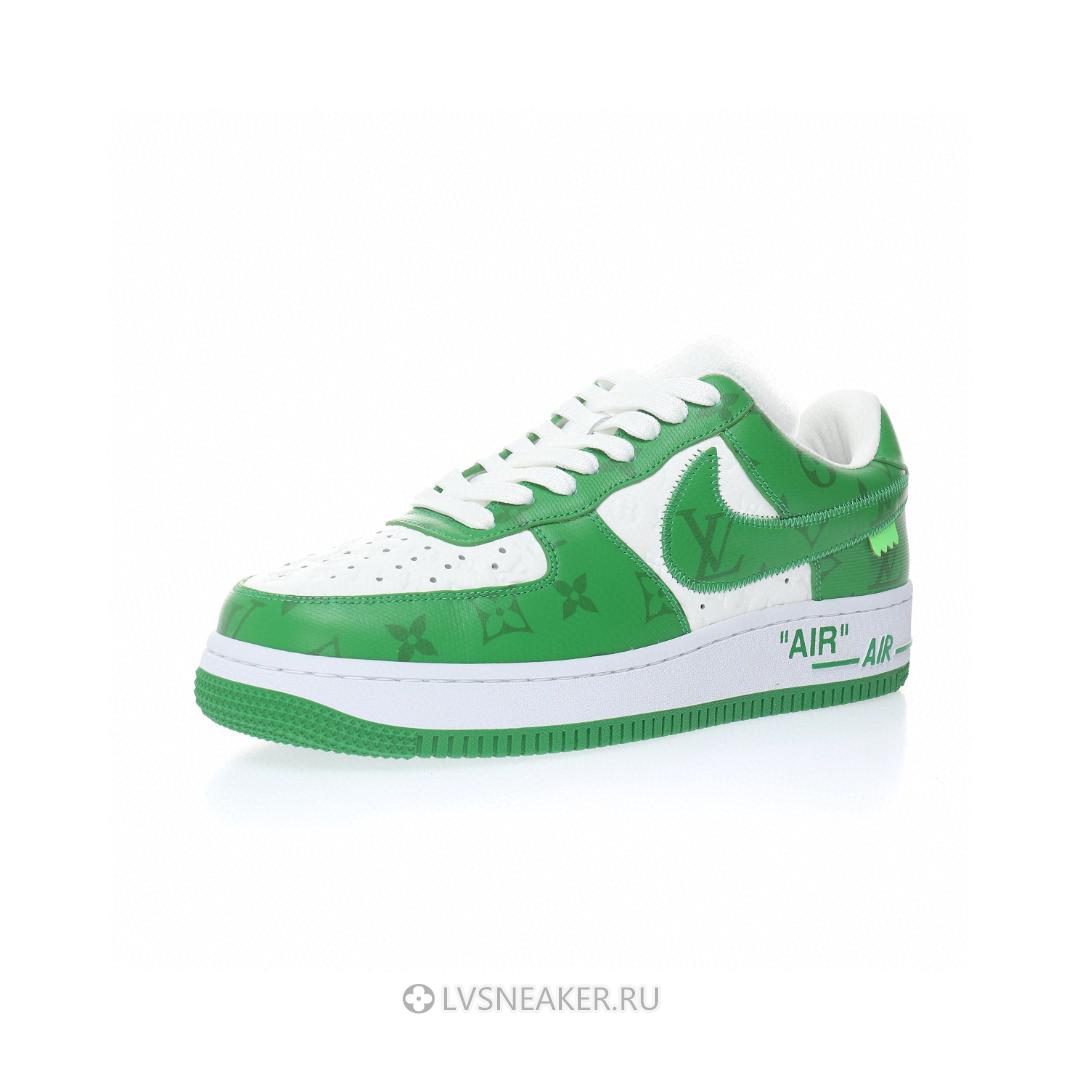 Louis Vuitton LV x Nike Air Force 1 Low By Virgil Abloh "White Gym Green" 1A9V9U Sneakers