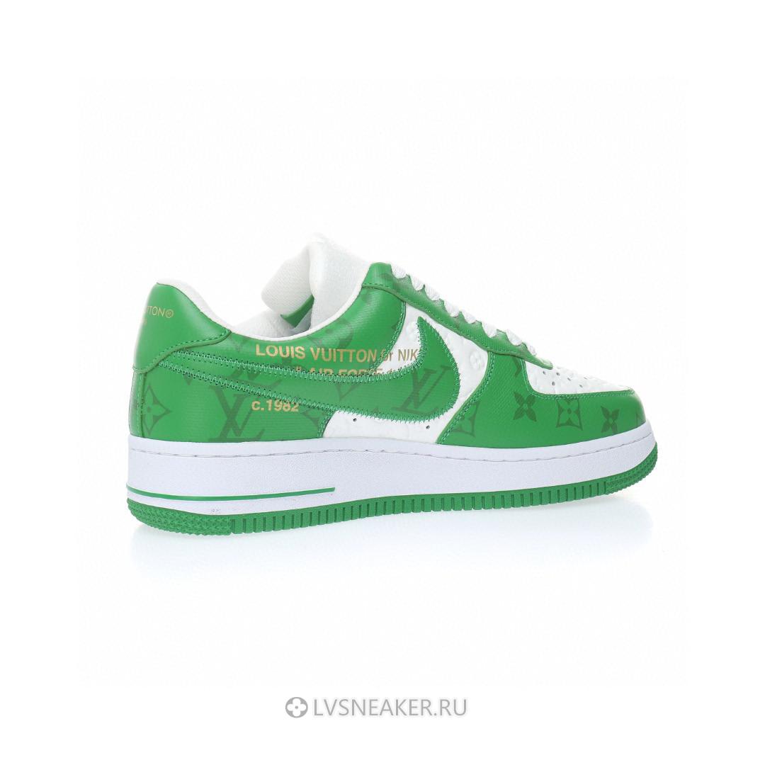 Louis Vuitton LV x Nike Air Force 1 Low By Virgil Abloh "White Gym Green" 1A9V9U Sneakers