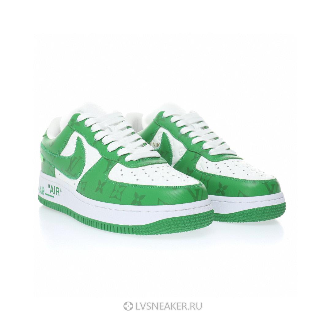 Louis Vuitton LV x Nike Air Force 1 Low By Virgil Abloh "White Gym Green" 1A9V9U Sneakers
