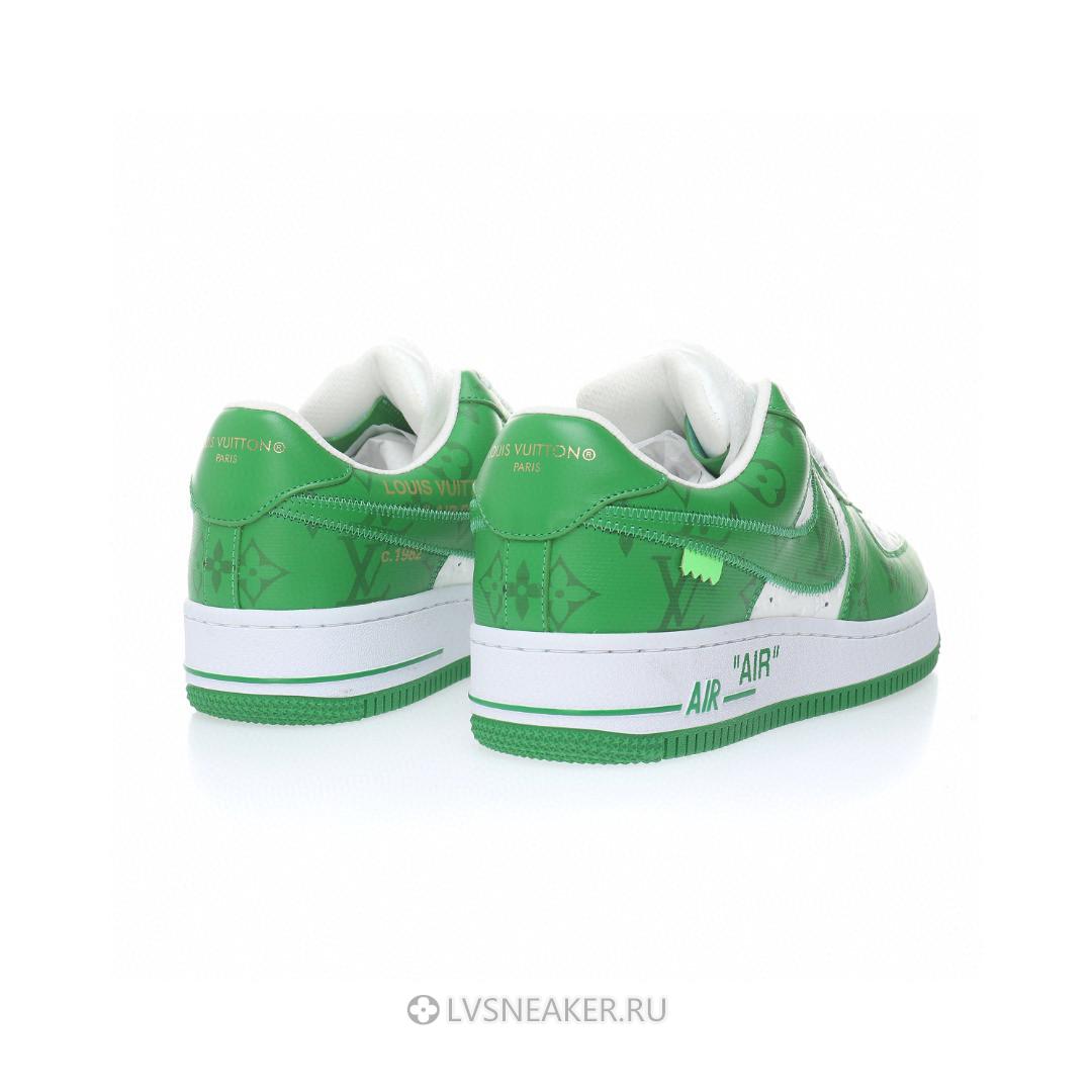 Louis Vuitton LV x Nike Air Force 1 Low By Virgil Abloh "White Gym Green" 1A9V9U Sneakers