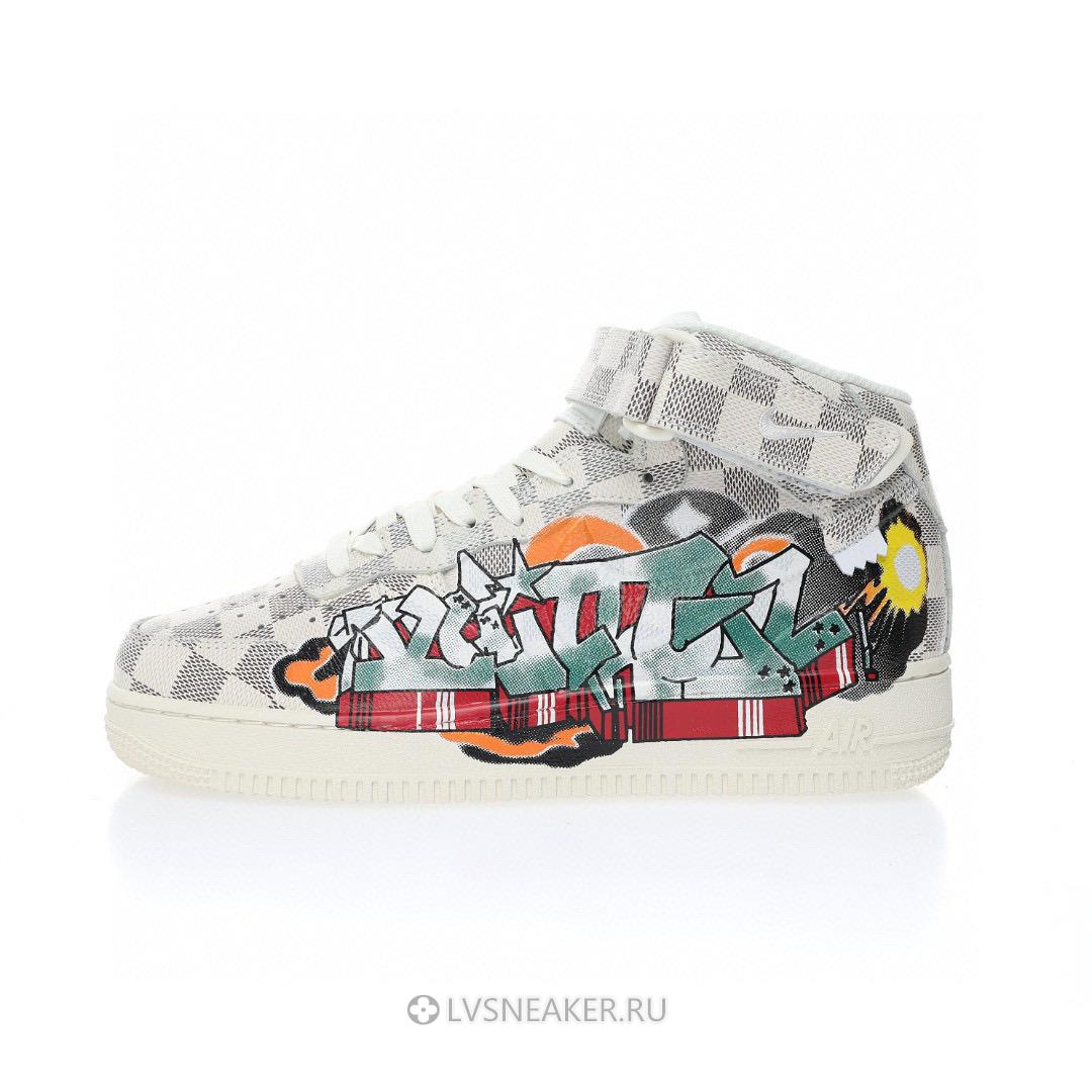 Louis Vuitton LV x Nike Air Force 1 Mid "Graffiti" 1A9VE6 Sneakers