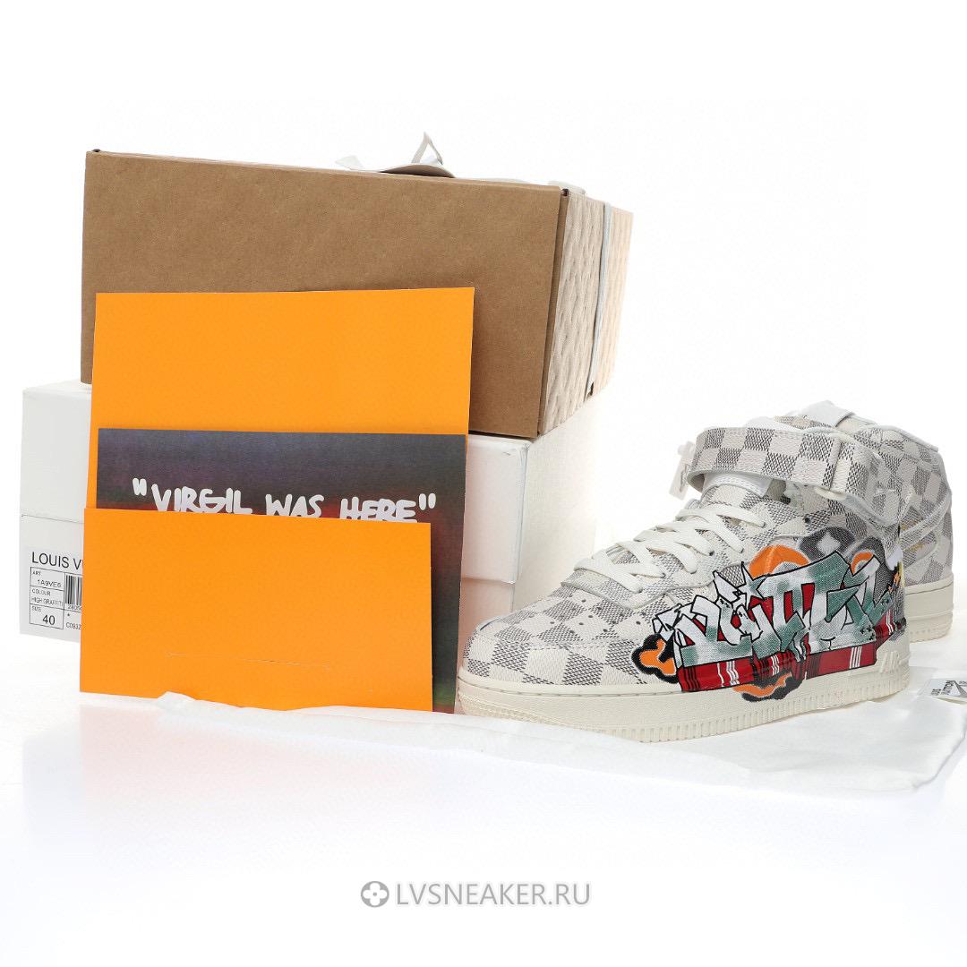 Louis Vuitton LV x Nike Air Force 1 Mid "Graffiti" 1A9VE6 Sneakers