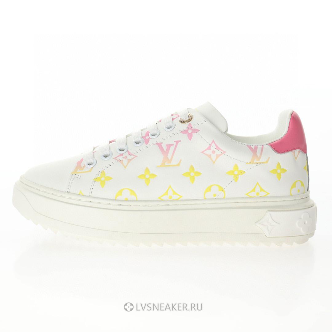 Louis Vuitton LV Time Out "White with Orange Ombre Monogram" 1A8SZG Sneakers