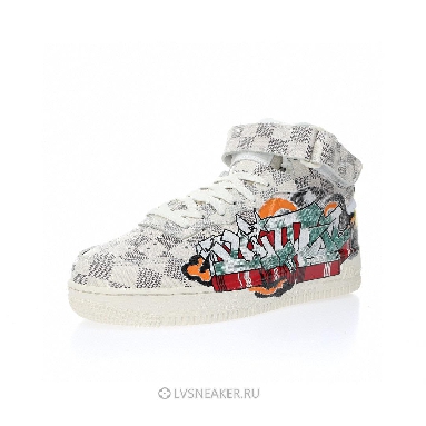 Louis Vuitton LV x Nike Air Force 1 Mid "Graffiti" 1A9VE6 Sneakers