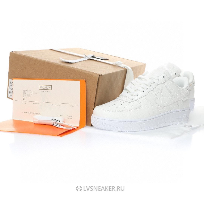 Louis Vuitton LV x Nike Air Force 1 Low "Triple White" 1A9V86 Sneakers