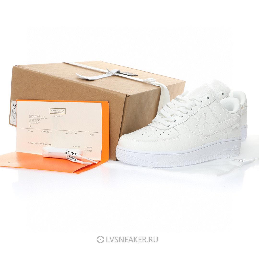 Louis Vuitton LV x Nike Air Force 1 Low "Triple White" 1A9V86 Sneakers