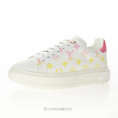 Louis Vuitton LV Time Out "White with Orange Ombre Monogram" 1A8SZG Sneakers
