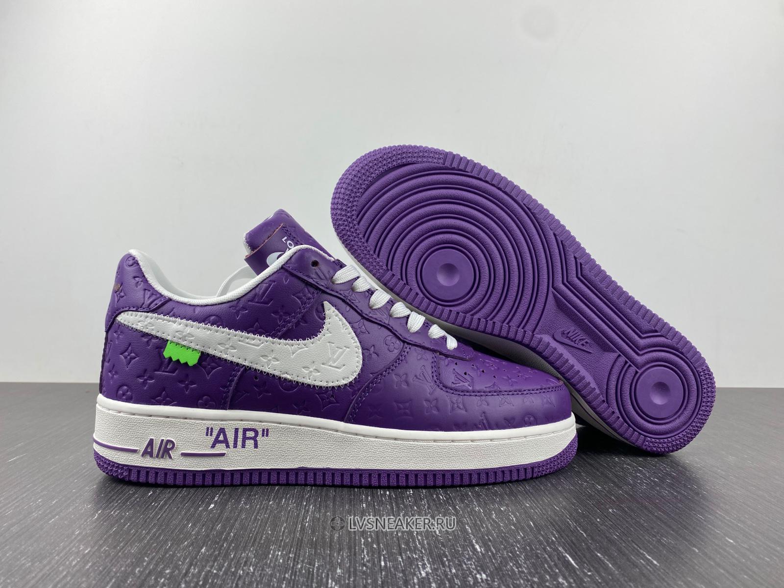 Louis Vuitton LV x Nike Air Force 1 Low "Purple White" Friends & Family 1A9V-PE53 Sneakers