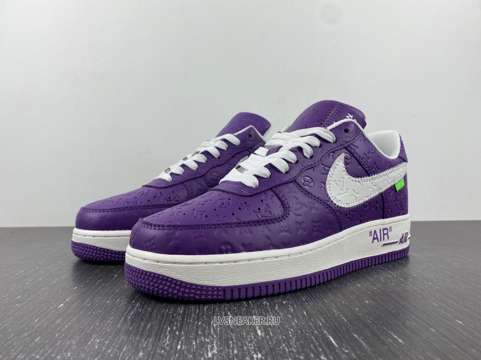 Louis Vuitton LV x Nike Air Force 1 Low "Purple White" Friends & Family 1A9V-PE53 Sneakers