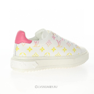 Louis Vuitton LV Time Out "White with Orange Ombre Monogram" 1A8SZG Sneakers
